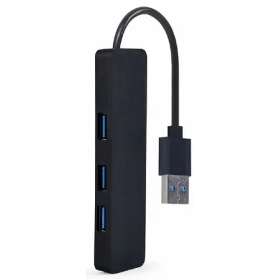 USB ჰაბი Gembird UHB-U3P4-04 4-port USB 3.1 (Gen 1) Hub Black , 2 image - Primestore.ge
