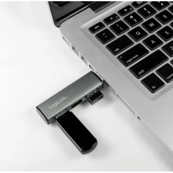 USB ჰაბი Logilink UA0395 USB 3.2 Gen2 3-port Hub with Aluminum Casing , 2 image - Primestore.ge
