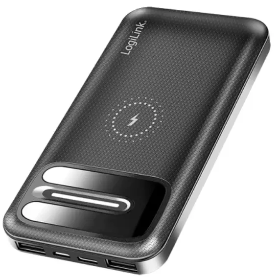 Portable charger Logilink PA0305 Power Bank 8000mAh Wireless Charging + 2x USB-A