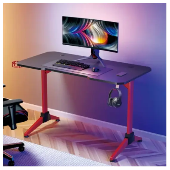 გეიმერული მაგიდა Logilink EO0042 Gaming desk with RGB lighting , 2 image - Primestore.ge