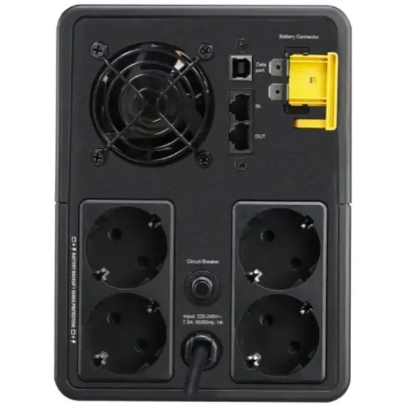 უწყვეტი კვების წყარო APC Back-UPS 1600VA, 230V, AVR, Schuko Sockets , 4 image - Primestore.ge