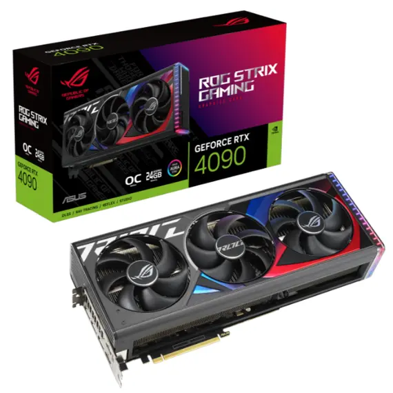 ვიდეო დაფა Asus ROG-STRIX-RTX4090-O24G-GAMING//RTX4090,HDMI*2,DP*3,24G,D6X  - Primestore.ge