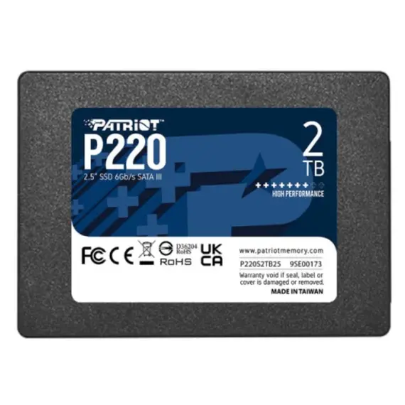 Hard drive Patriot P220 2TB SSD SATA 3 2.5" - P220S2TB25