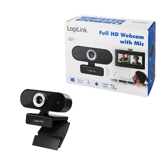 ვებკამერა Logilink UA0371 FHD Pro Webcam USB 2.0 , 5 image - Primestore.ge