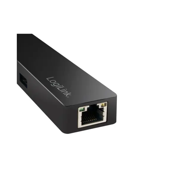 USB ჰაბი Logilink UA0313 USB 3.1 Type-C 3-port Hub with Gigabit LAN , 2 image - Primestore.ge