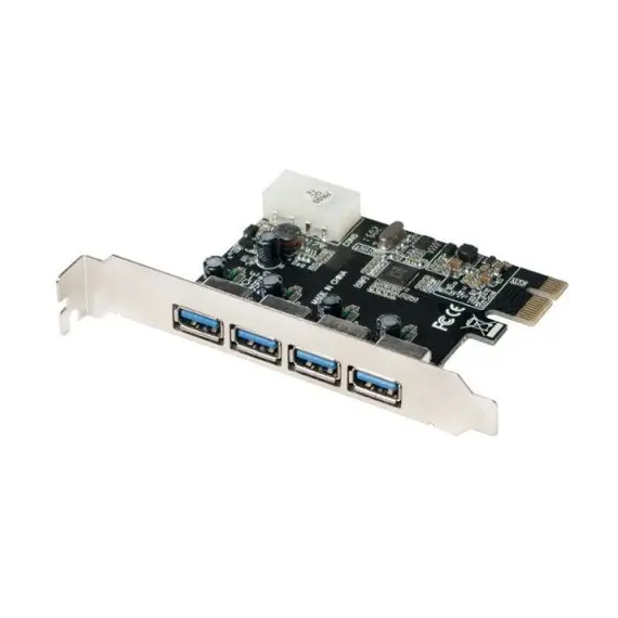 ადაპტერი Logilink PC0057A PCI-Express Card 4x USB 3.0 VIA chipset  - Primestore.ge