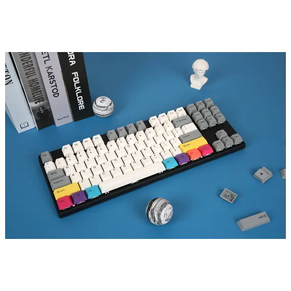 კლავიატურა Varmilo VEM87 CMYK EC V2 Rose UA , 2 image - Primestore.ge
