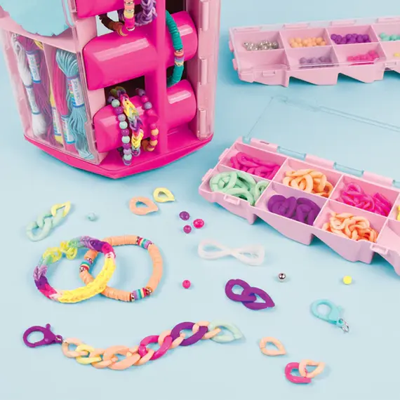 მძივების ნაკრები Make It Real 5 in 1 Activity Tower - (Carousel) , 4 image - Primestore.ge