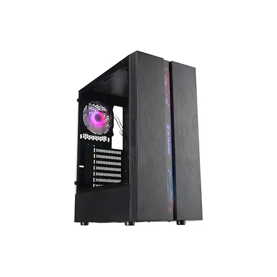 ქეისი 2E G2107 Gaming Case RUNA MidT, 2xUSB2.0, 1xUSB3.0, 1x120mm ARGB+ ARGB strip, TG (side panel), without PSU Black , 2 image - Primestore.ge