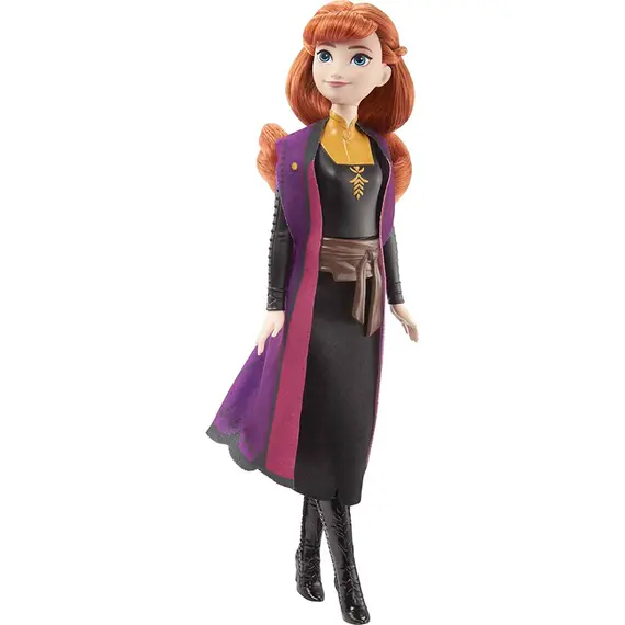 სათამაშო თოჯინა Mattel Frozen Fashion Dolls Core - Anna 2 Travel Look - Primestore.ge