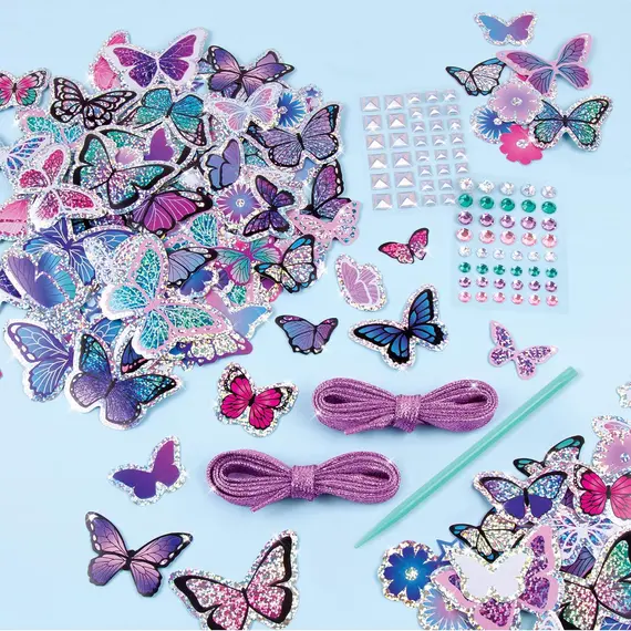 სტიკერების ნაკრები Make It Real Sticker Chic: Butterfly Bling , 4 image - Primestore.ge