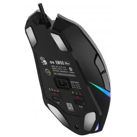 მაუსი A4tech Bloody W60 Max RGB Gaming Mouse Gun Grey , 7 image - Primestore.ge