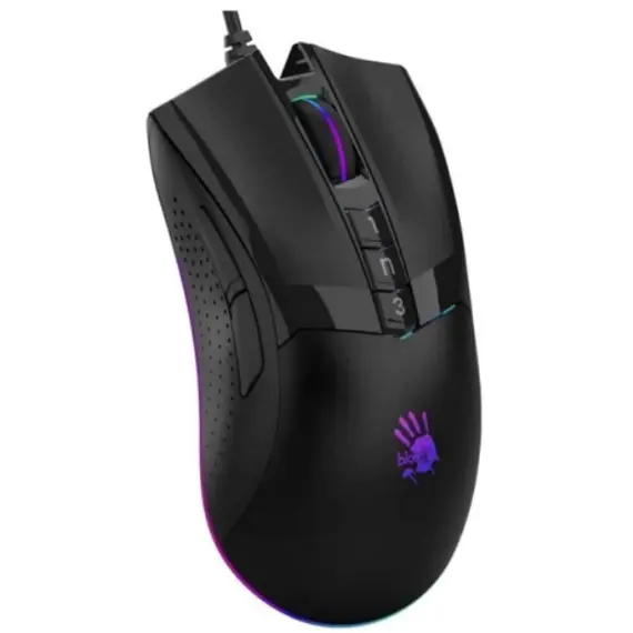 Mouse A4tech Bloody W90 Pro RGB Gaming Mouse Stone Black, 2 image