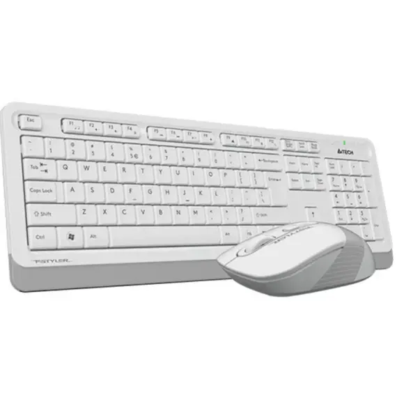 კლავიატურა მაუსით A4tech Fstyler FG1010 Wireless Combo Set EN/RU White , 2 image - Primestore.ge