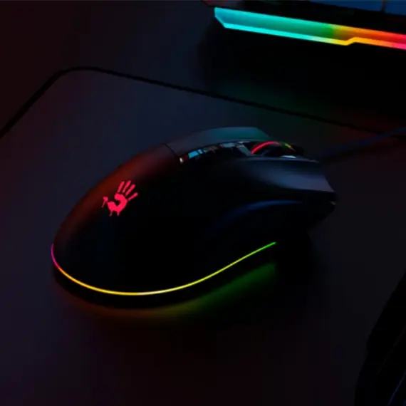 Mouse A4tech Bloody ES9 Pro Esport RGB Gaming Mouse Stone Black, 4 image