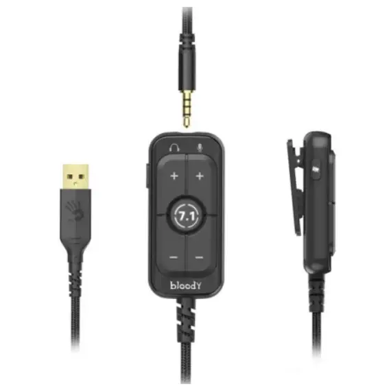 ყურსასმენი A4tech Bloody M590i 7.1 Gaming Headset Lime , 3 image - Primestore.ge