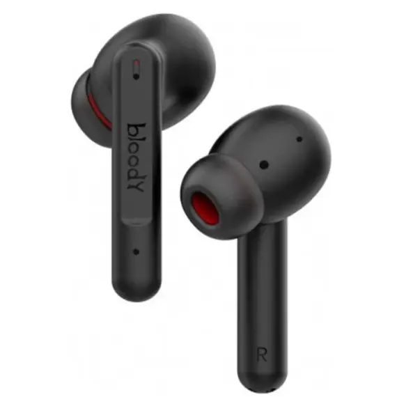 Headphone A4tech Bloody M90 PURE BASS TWS ANC Bluetooth Gaming Earphones Black/Red, 2 image