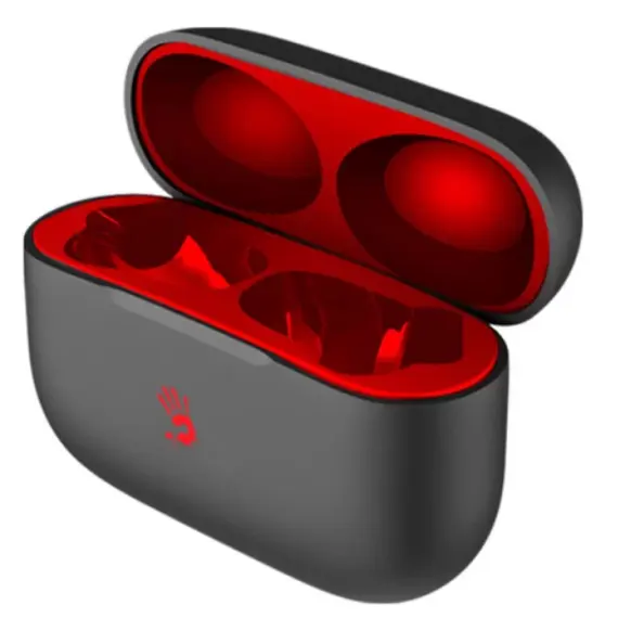 ყურსასმენი A4tech Bloody M30 PURE BASS TWS Bluetooth Gaming Earphones Black/Red , 4 image - Primestore.ge