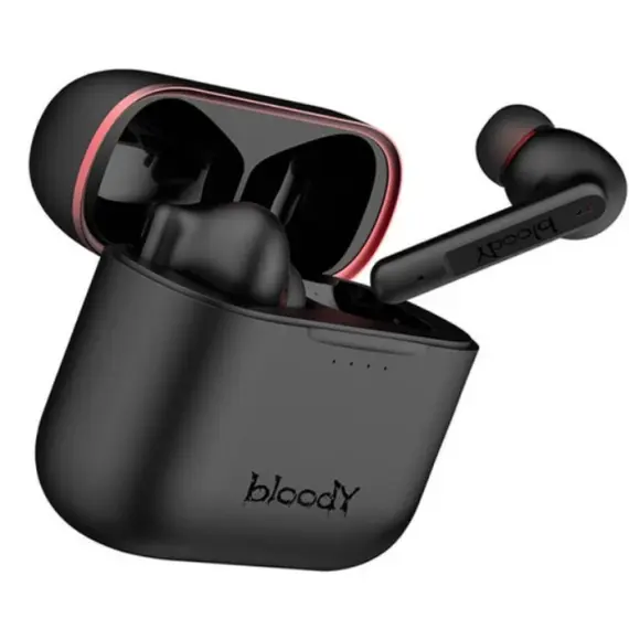 Headphone A4tech Bloody M90 PURE BASS TWS ANC Bluetooth Gaming Earphones Black/Red, 5 image