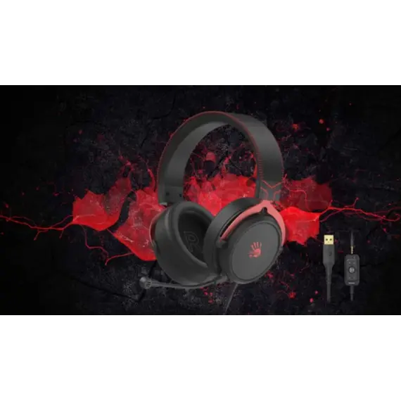 ყურსასმენი A4tech Bloody M590i 7.1 Gaming Headset Red , 5 image - Primestore.ge