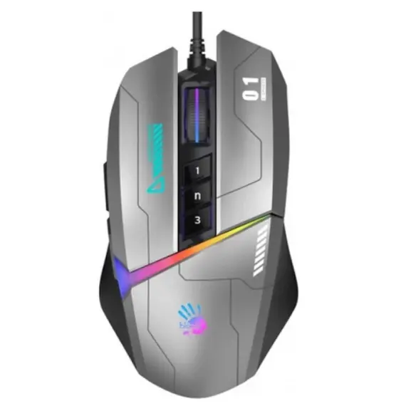 მაუსი A4tech Bloody W60 Max RGB Gaming Mouse Gun Grey  - Primestore.ge