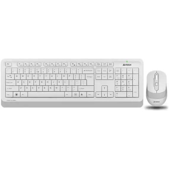 კლავიატურა მაუსით A4tech Fstyler FG1010 Wireless Combo Set EN/RU White  - Primestore.ge