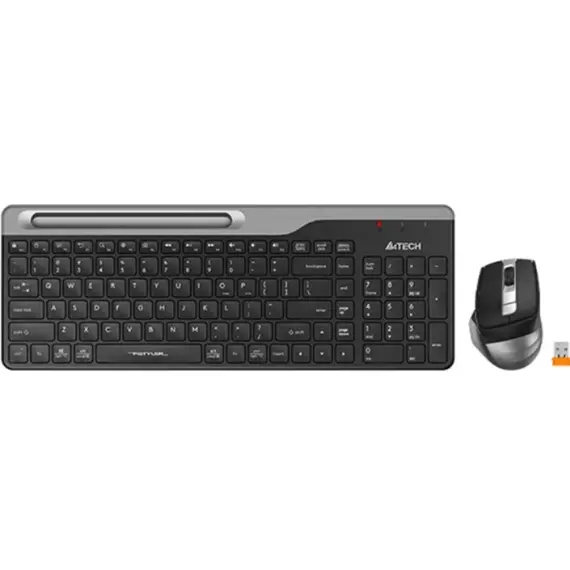 კლავიატურა მაუსით A4tech Fstyler FB2535C Wireless Combo Set EN/RU Smoky Grey  - Primestore.ge