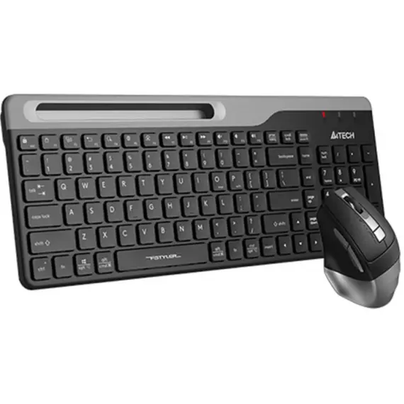 კლავიატურა მაუსით A4tech Fstyler FB2535C Wireless Combo Set EN/RU Smoky Grey , 2 image - Primestore.ge