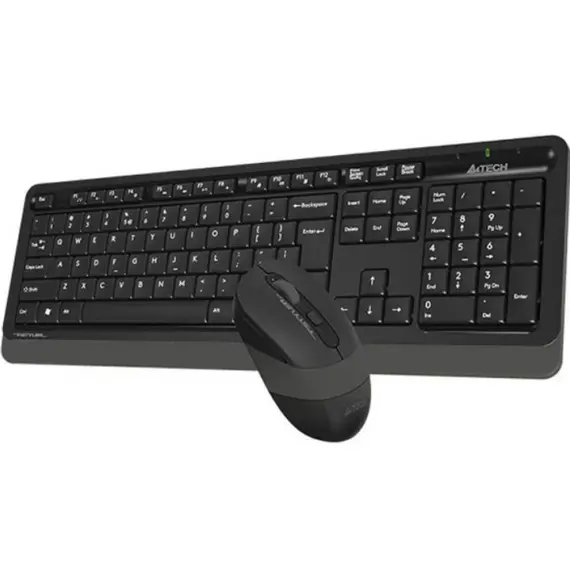 კლავიატურა მაუსით A4tech Fstyler FG1010 Wireless Combo Set EN/RU Grey , 4 image - Primestore.ge