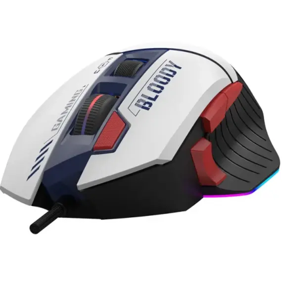 Mouse A4tech Bloody W95 Max Sports RGB Gaming Mouse Navy, 4 image