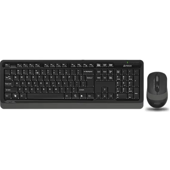 კლავიატურა მაუსით A4tech Fstyler FG1010 Wireless Combo Set EN/RU Grey  - Primestore.ge