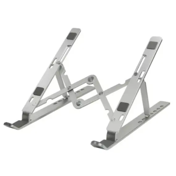ლეპტოპის სადგამი LogiLink AA0134 Notebook stand foldable aluminum silver  - Primestore.ge