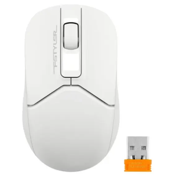მაუსი A4tech Fstyler FG12S Wireless Mouse White  - Primestore.ge