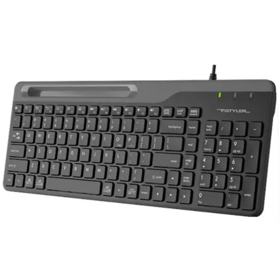 კლავიატურა A4tech Fstyler FK25 Multimedia Keyboard USB EN/RU Black , 3 image - Primestore.ge