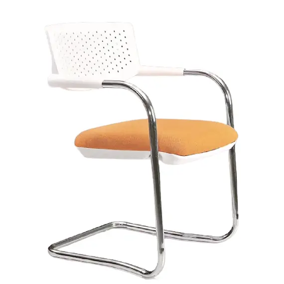 ვიზიტორის სავარძელი Furnee SF119, Visitor Chair, Silver/White  - Primestore.ge