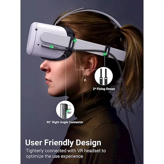 USB კაბელი UGREEN US551 (90629), Type-c to Type-c , USB-C To USB-C, 5m, Black , 4 image - Primestore.ge