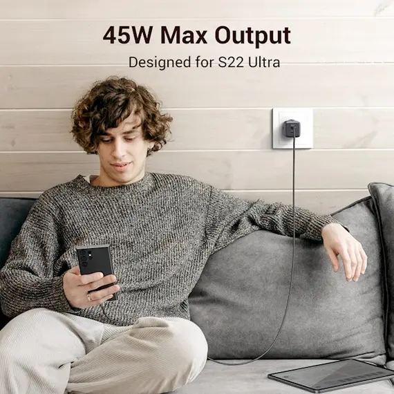 დამტენი UGREEN CD294 (90573) Nexode, 45W, USB-C, Gray , 2 image - Primestore.ge