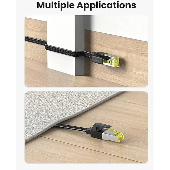 ქსელის კაბელი UGREEN NW189 (40167), CAT7 U/FTP, Lan Cable, 20m, Black , 3 image - Primestore.ge