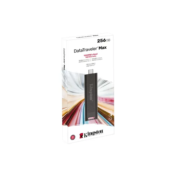 USB ფლეშ მეხსიერება Kingston 256GB DataTraveler Max USB 3.2 Type-C - Black (DTMAX/256GB) , 3 image - Primestore.ge