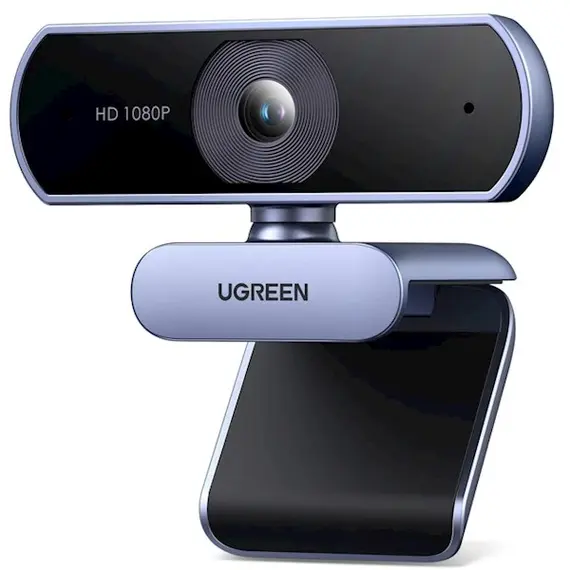 ვებკამერა UGREEN 15728, 2Mp, FHD, Built-in Microphone, Webcam, Gray/Black  - Primestore.ge
