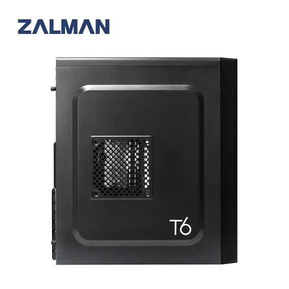 კომპიუტერის ქეისი Zalman T6, MidT, 2xUSB2.0,1xUSB3.0, 2x120mm, without PSU, black - Primestore.ge