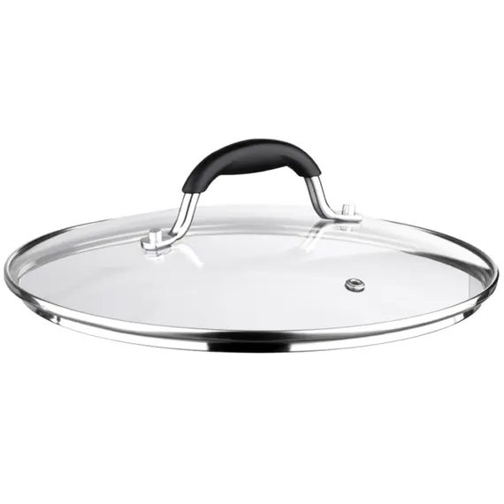 მინის თავსახური Ardesto Lid Black Mars 22cm, glass, stainless steel, silicone  - Primestore.ge