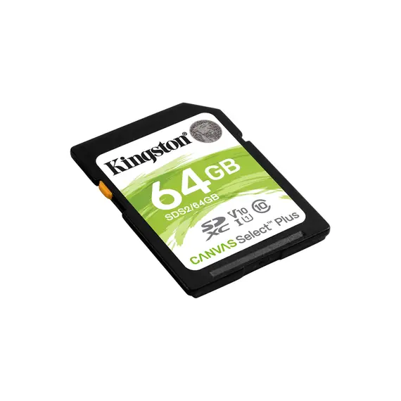 მეხსიერების ბარათი Kingston SD 64GB C10 UHS-I R100MB/s , 2 image - Primestore.ge
