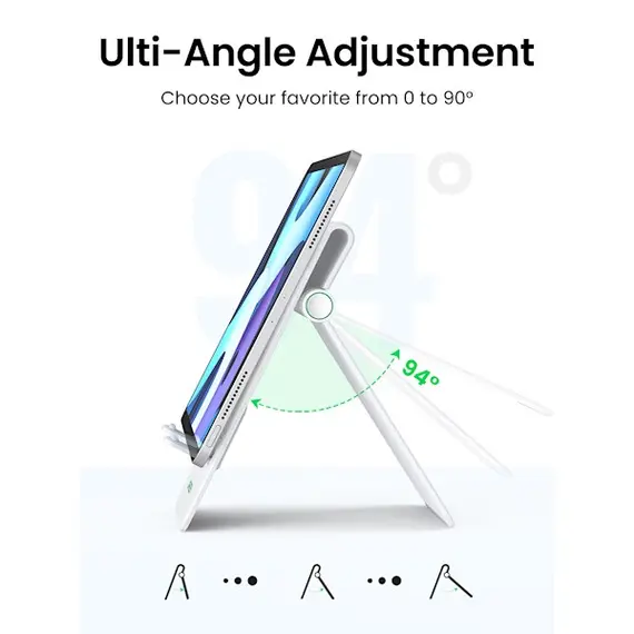 პლანშეტის დამჭერი UGREEN LP406 (30426), Desktop Tablet Stand, White , 4 image - Primestore.ge