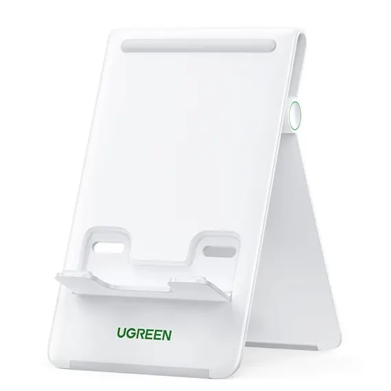პლანშეტის დამჭერი UGREEN LP406 (30426), Desktop Tablet Stand, White  - Primestore.ge