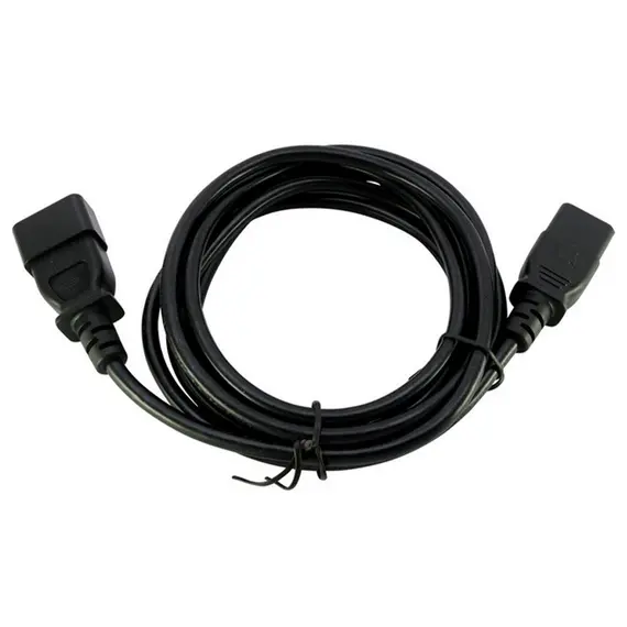 AC Power Cable 250V10A, 3m, Black, Straight Connector(C14), Straight Connector(C13)