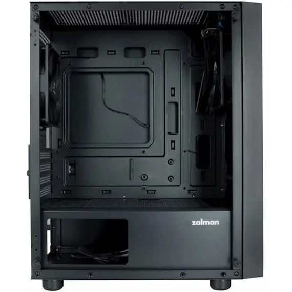 Computer Case Zalman T3 Plus, Computer Case, MiniT, M-ATX, ITX, 2xUSB 2.0, USB 3.0, Black, 3 image