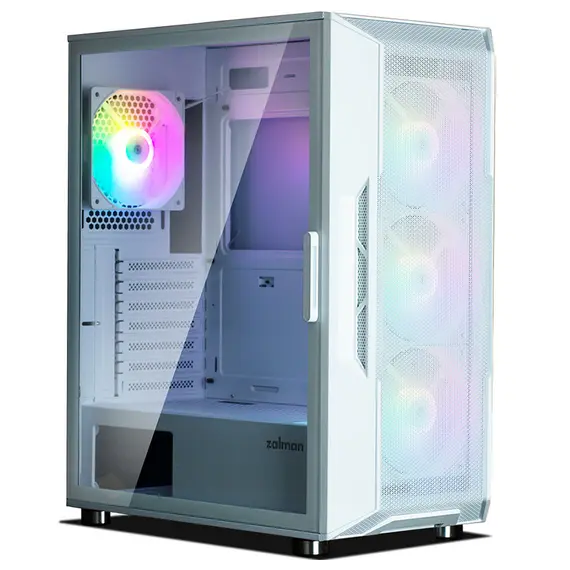 კომპიუტერის ქეისი Zalman I3 Neo, without PSU, 1xUSB3.0, 2xUSB2.0, 4x120mm RGB, TG Side Panel, ATX, White  - Primestore.ge