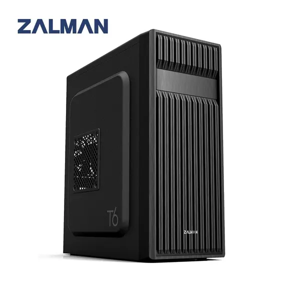 კომპიუტერის ქეისი Zalman T6, MidT, 2xUSB2.0,1xUSB3.0, 2x120mm, without PSU, black - Primestore.ge