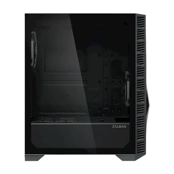 Computer case Zalman Z3 Iceberg, MidT, 1xUSB2.0,2xUSB3.0, 2x120mm, TG (side panel), without PSU, black, 5 image